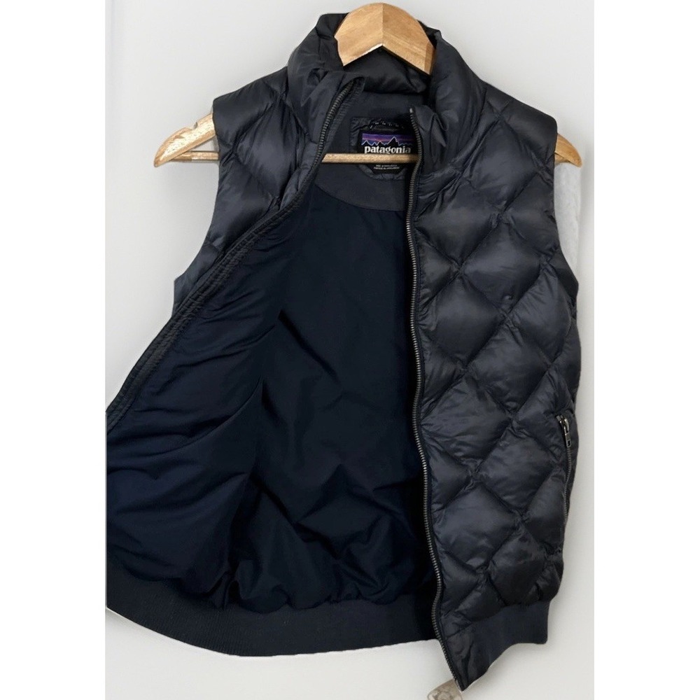 Women's Patagonia‎ Prow Bomber Vest 600 Down Quilted Sz XS 28115